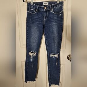 PAIGE Blue Skinny Jeans